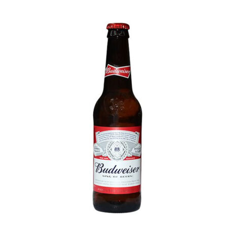 Budweiser Lager Beer Bottle – 355ml (24 Pack)